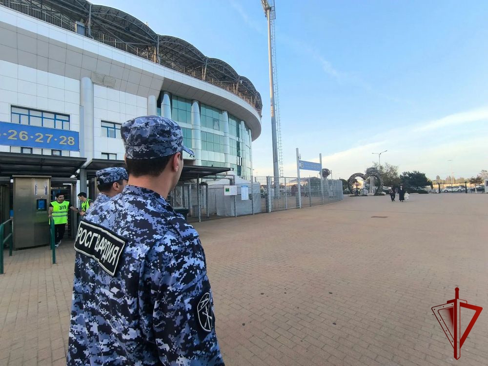 В Дагестане росгвардейцы обеспечили правопорядок на футбольном матче Кубка России