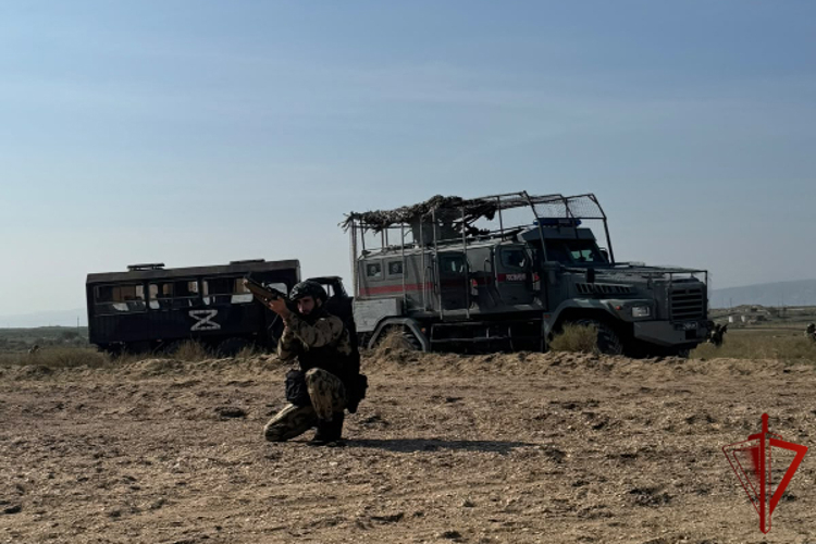 В Дагестане прошло тактико-специальное занятие спецподразделений Росгвардии