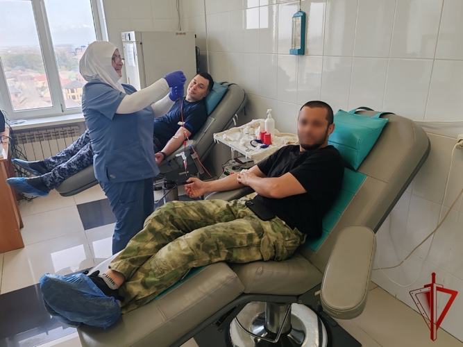 В Дагестане росгвардейцы присоединились к донорской акции «От сердца к сердцу»