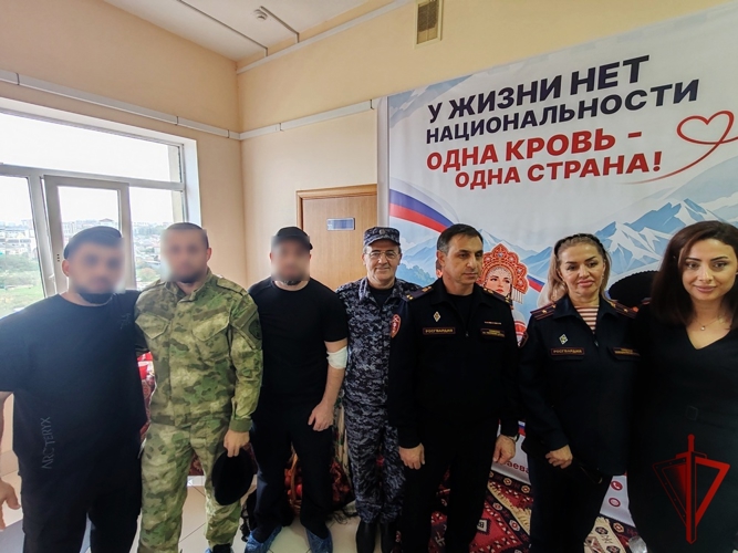 В Дагестане росгвардейцы присоединились к донорской акции «От сердца к сердцу»